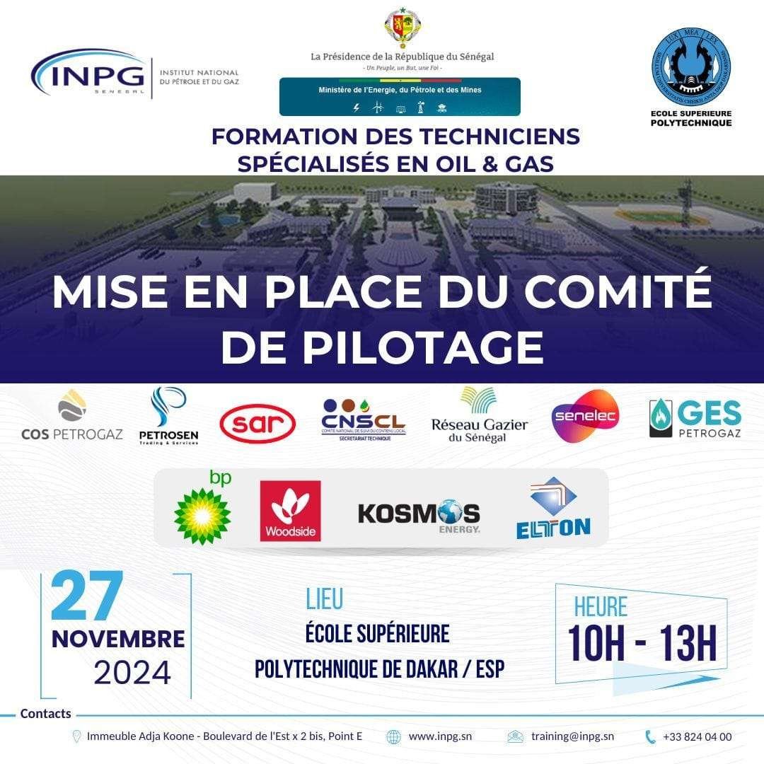 Mise en place du Comité de Pilotage dédié à la Formation des ...